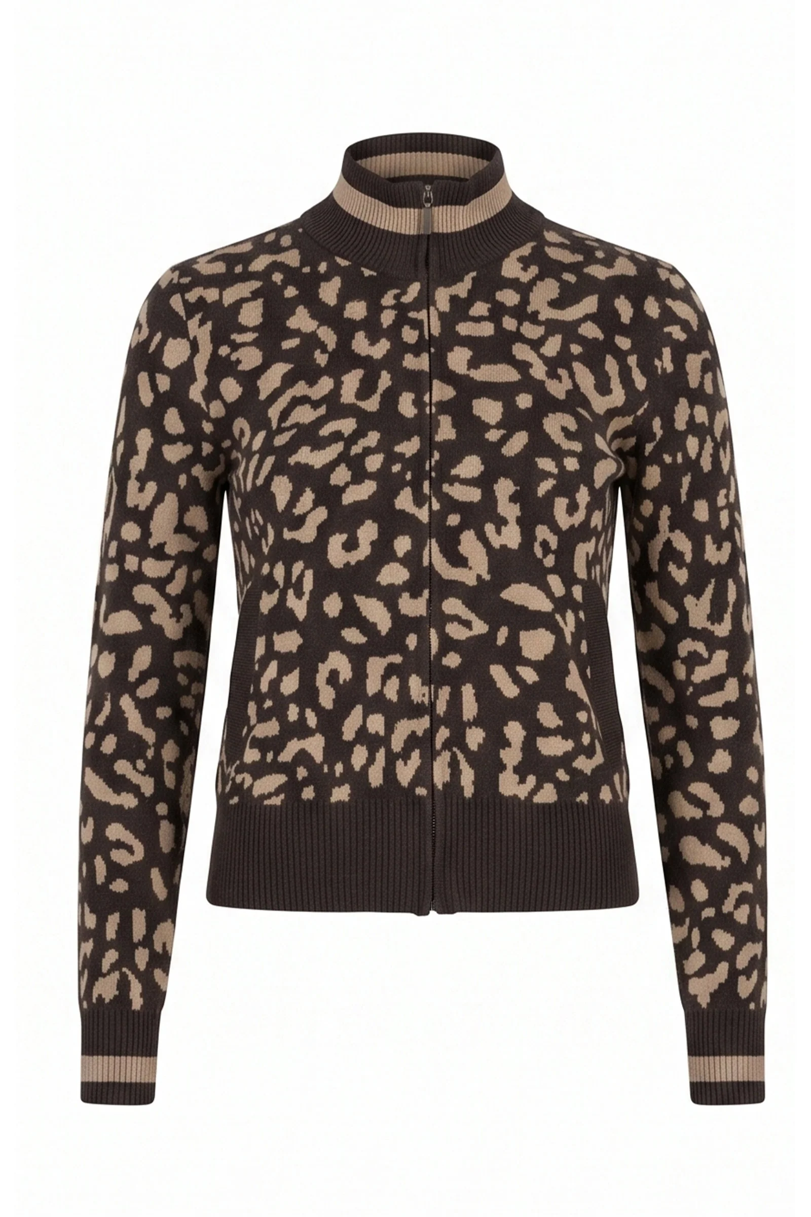 Bomi Jacquard Zip up Sweater - Image 6