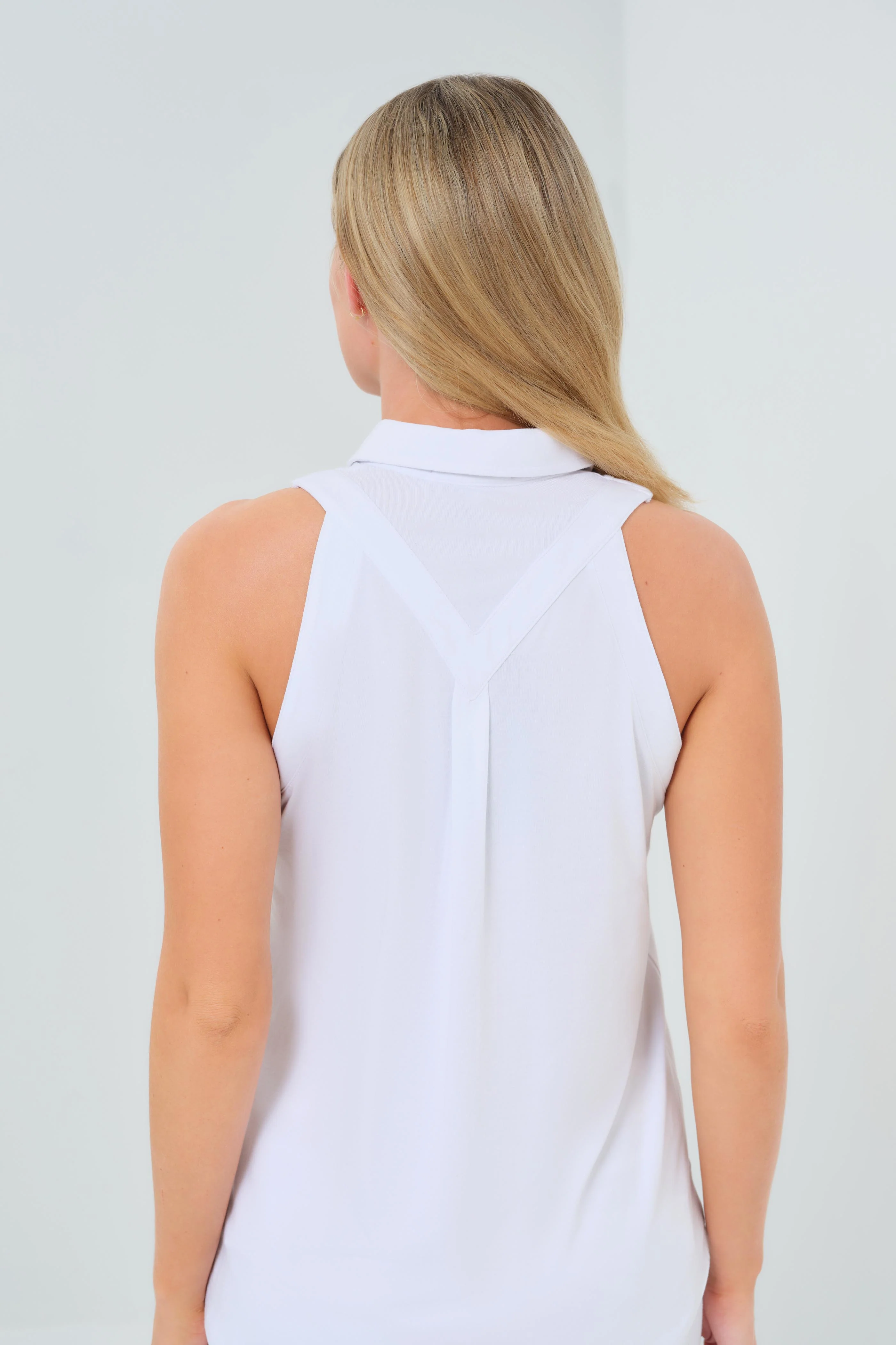 Elise Sleeveless Button Up Top - Image 7
