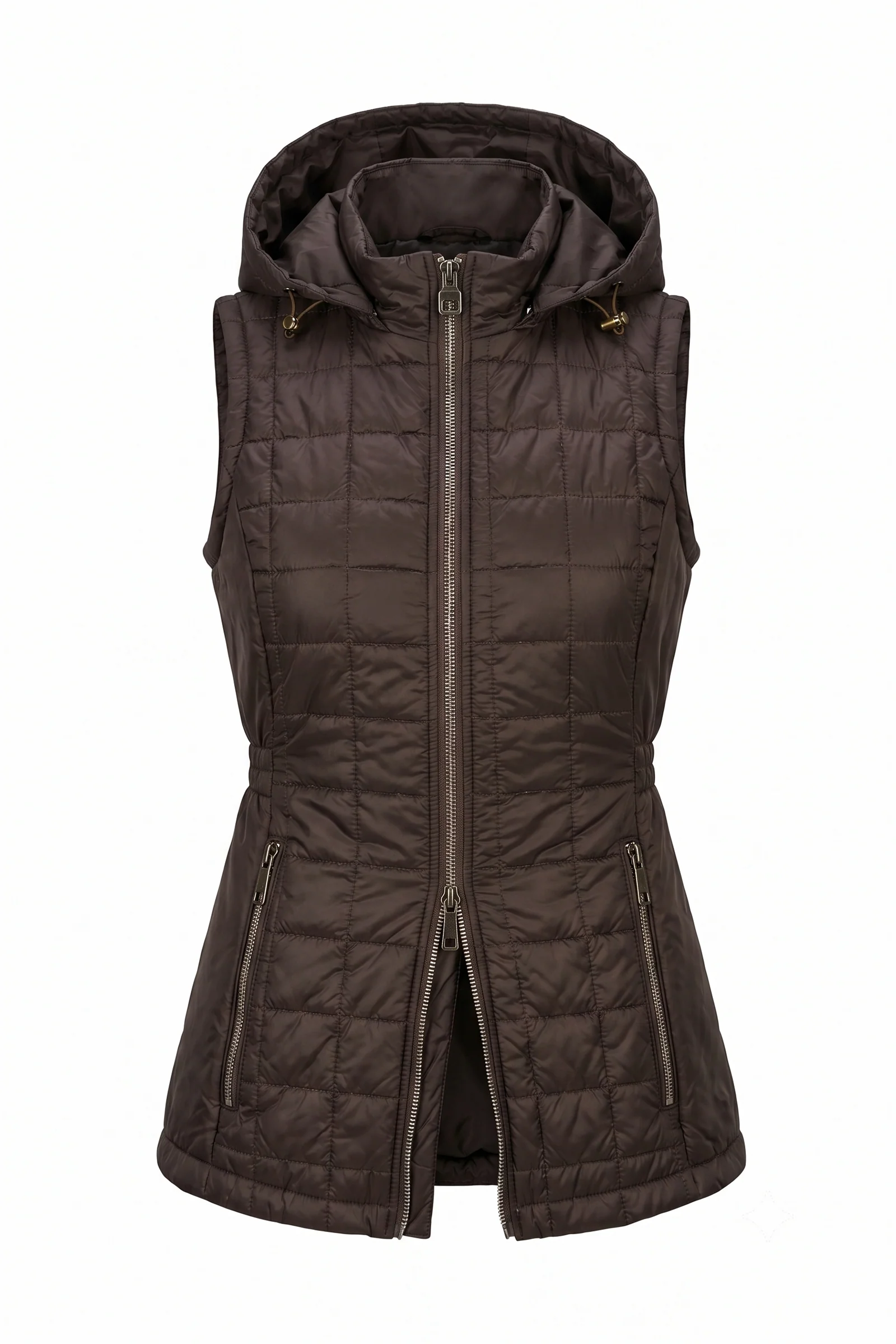 Hooded Montreal Quilted Vest with Removable Hood - Image 6
