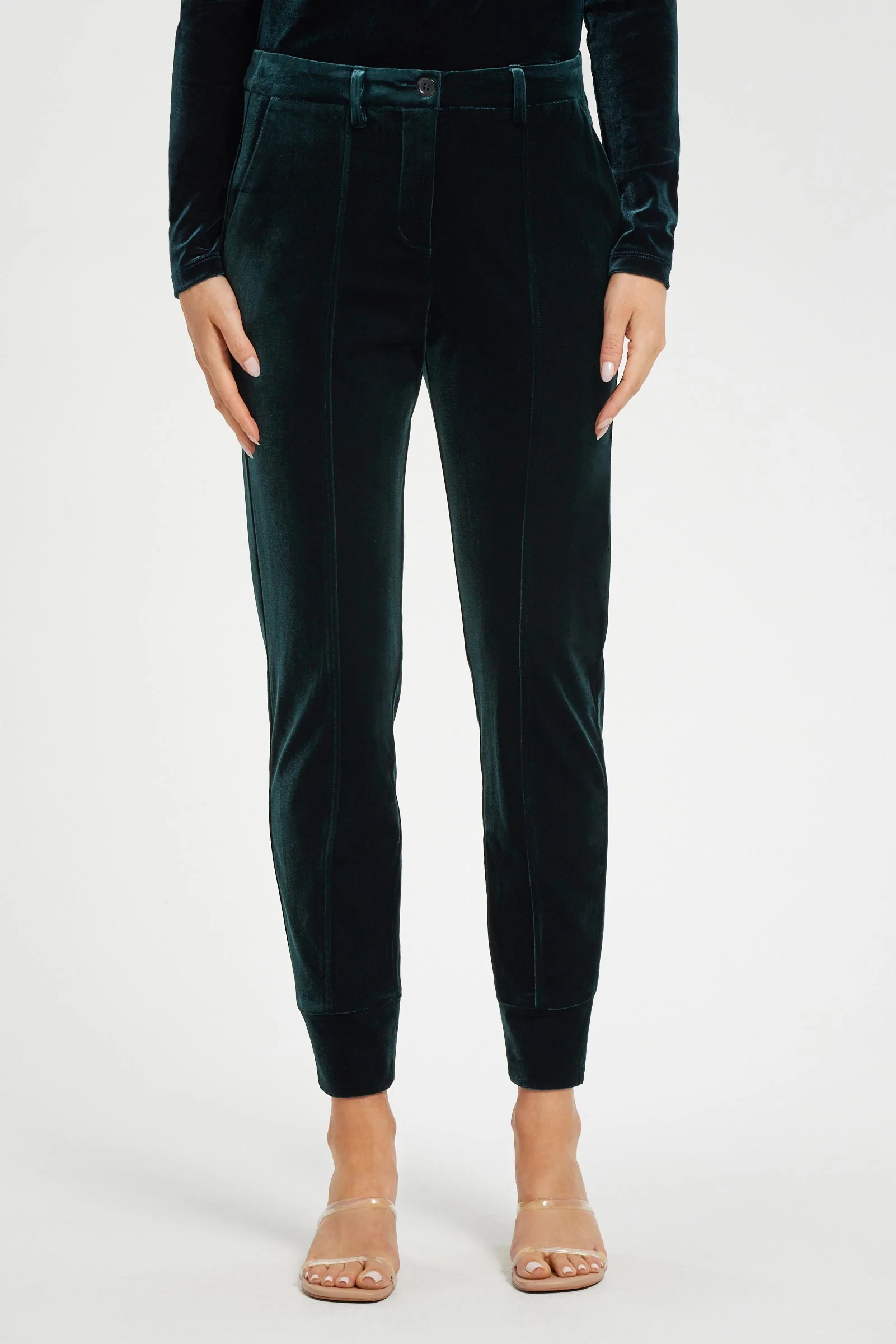 Kori Stretch Velvet Jogger - Image 2