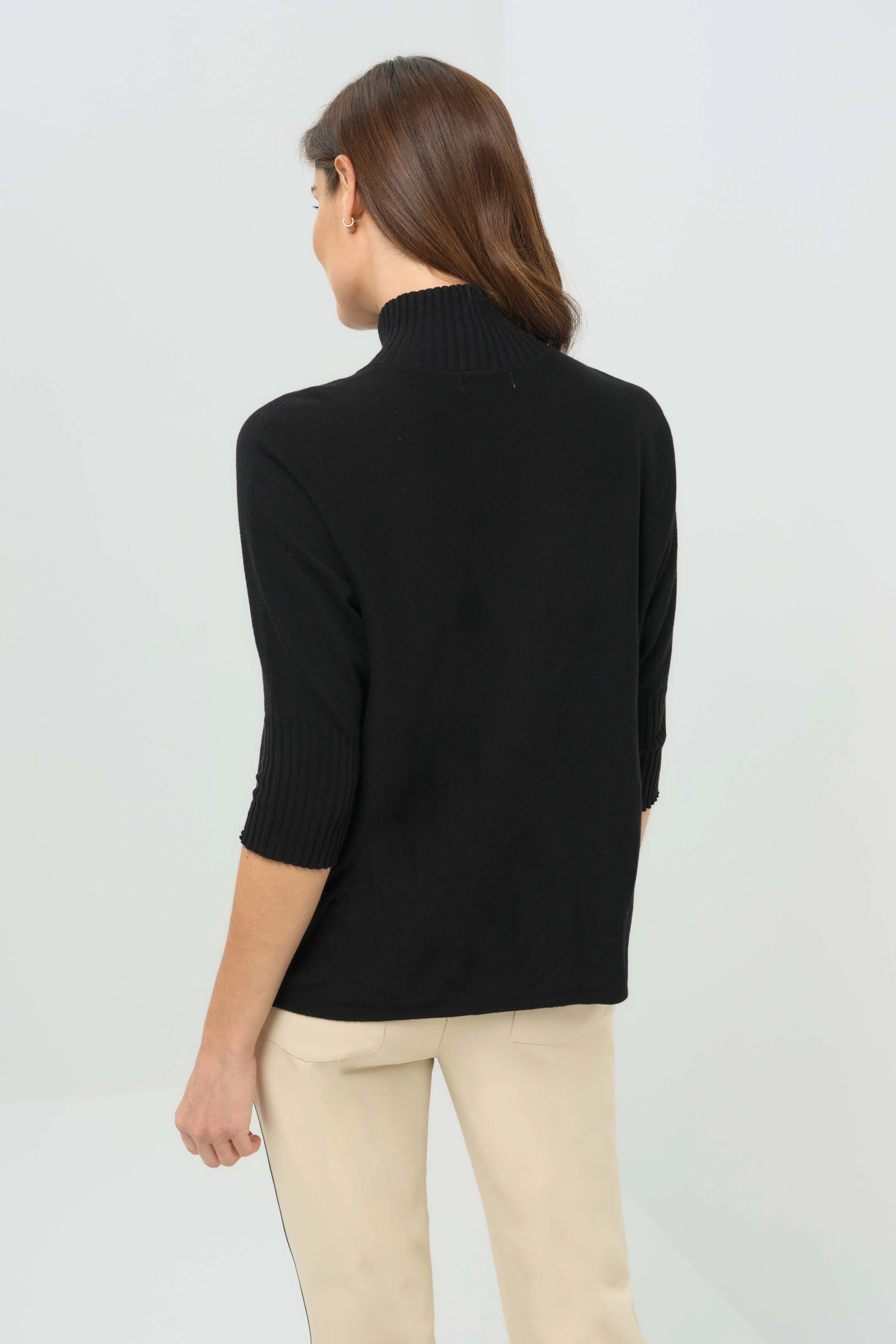 Lucely 1/4 Zip Elbowsleeve Mock Neck Sweater - Image 14