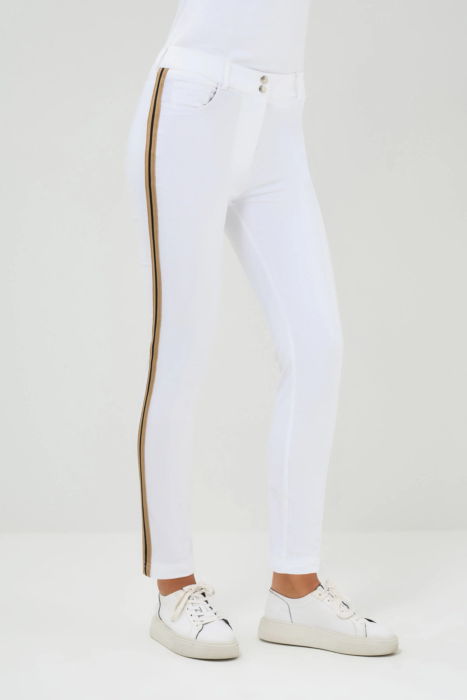 Luli Stripe Performance Cotton Skinny Pant - Image 2