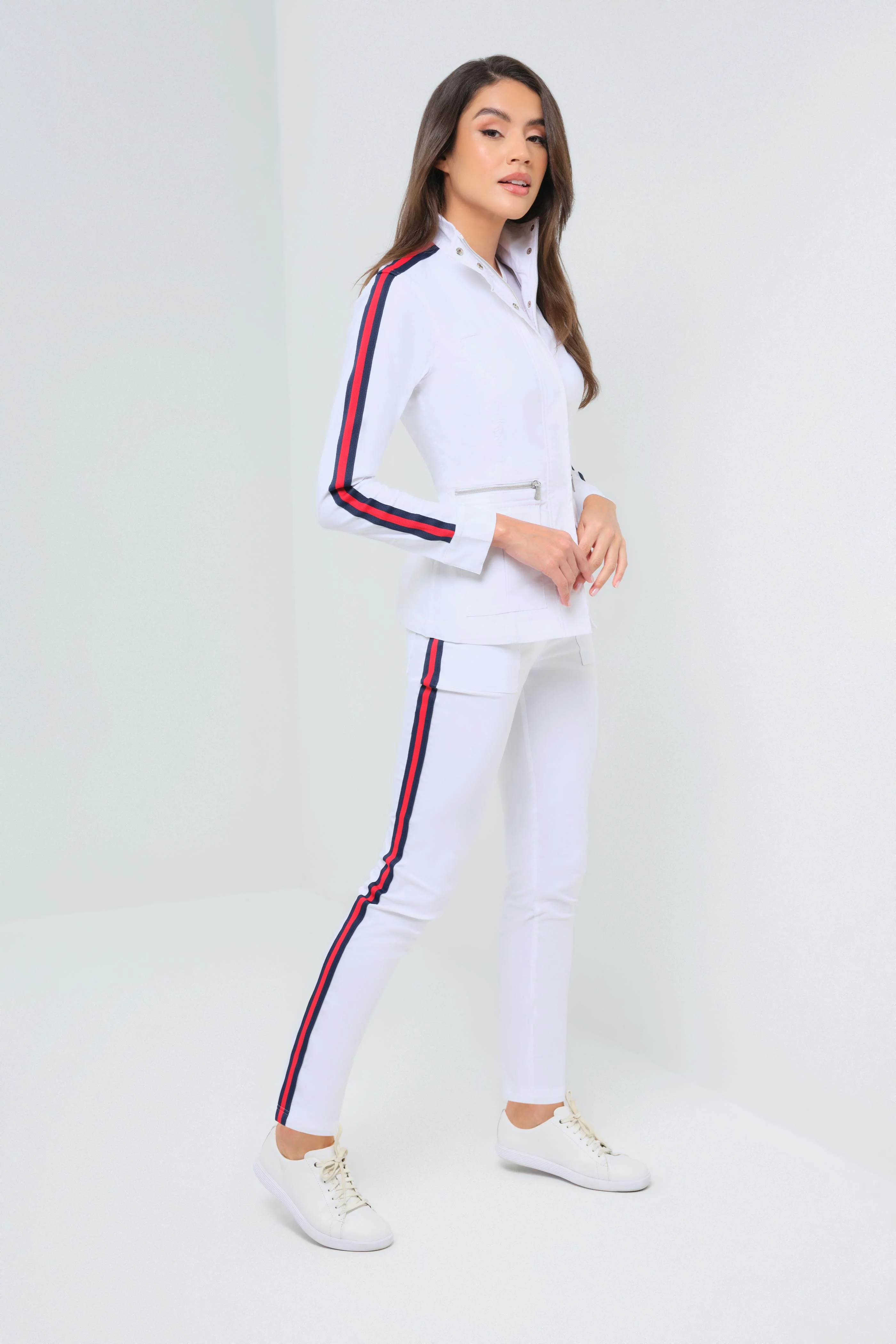 McCall Stripe Performance Cotton Skinny Pant - Image 4