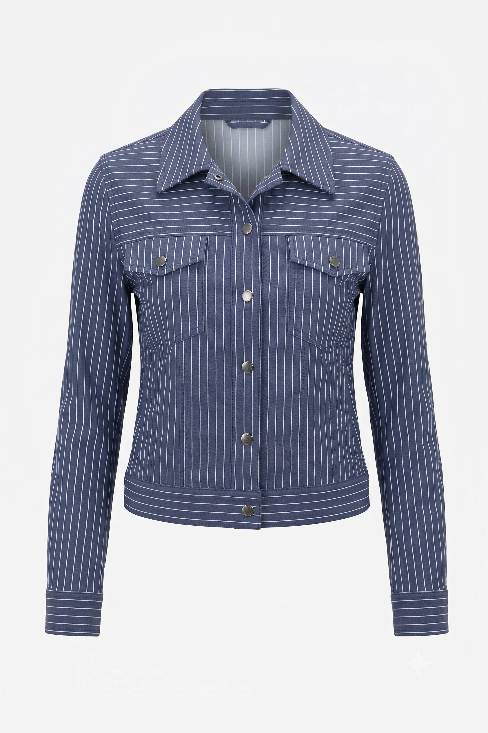 Delilah Striped Ultralight Trucker Jacket - Image 4